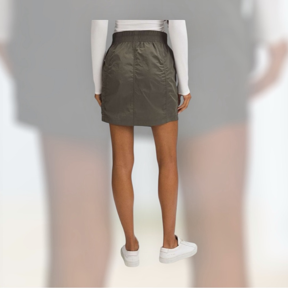 NWT Lululemon High-Rise Ruched Mini Skirt
Army Green - Picture 3 of 6